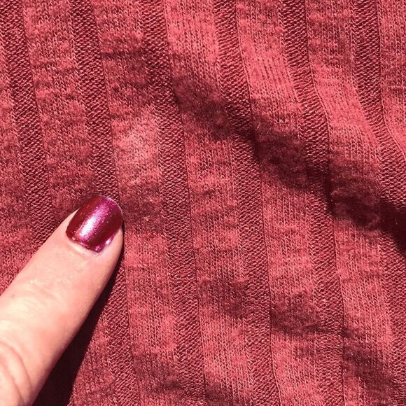 Urban Outfitters oversized lightweight hi-low rib knit sweater dusky rose. Large - Picture 4 of 7